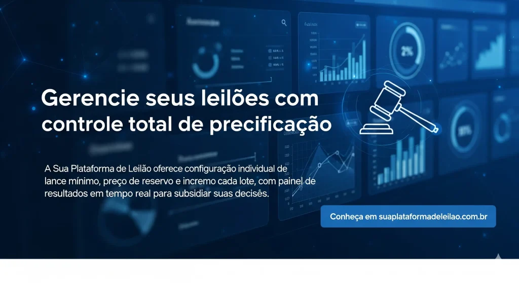 banner CTA sua plataforma de leilões.