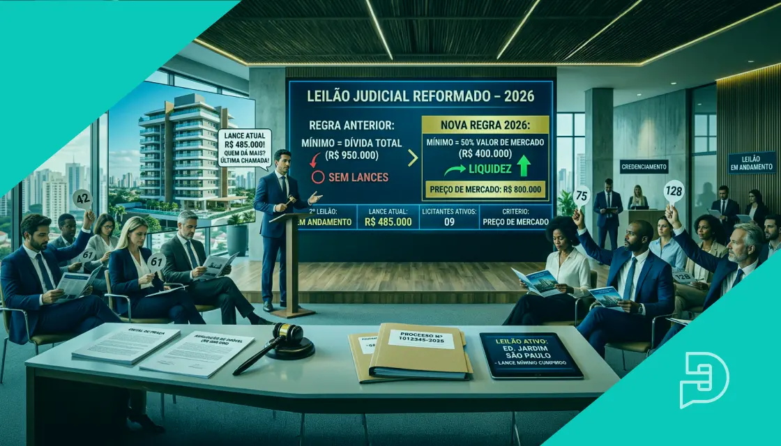 Lance mínimo no 2º leilão: como o foco no valor de mercado aumentou a liquidez em 2026