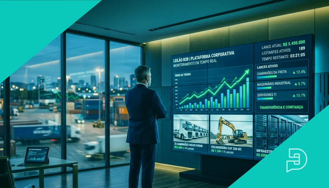 Plataforma de Leilão B2B: como empresas usam leilões para desmobilização de ativos