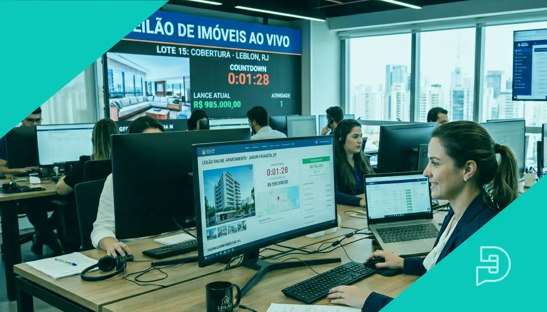 Leilão de imóveis online: guia para leiloeiros atuarem no segmento imobiliário digital